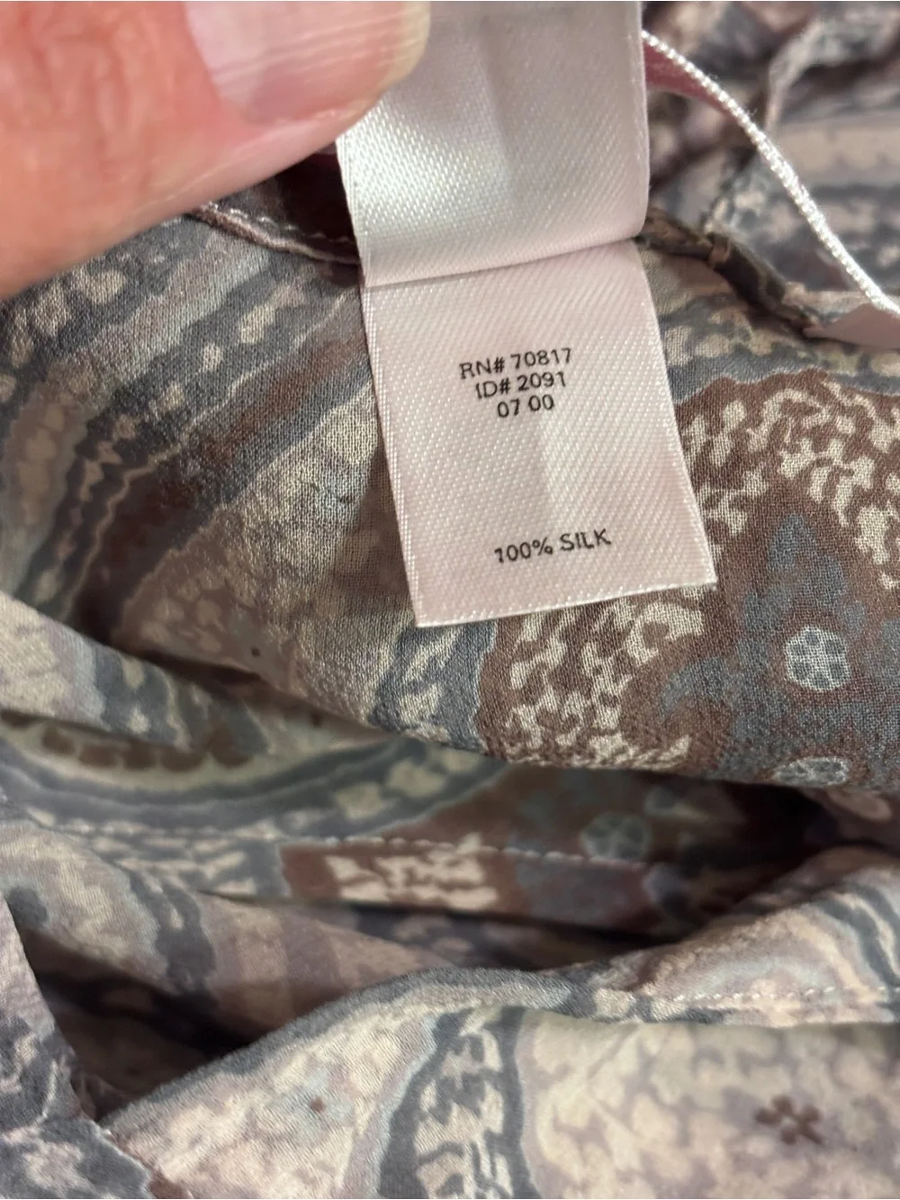 VICTORIA’S SECRET Pink & Grey Paisley Slip Mini Dress Size Medium VINTAGE Y2K